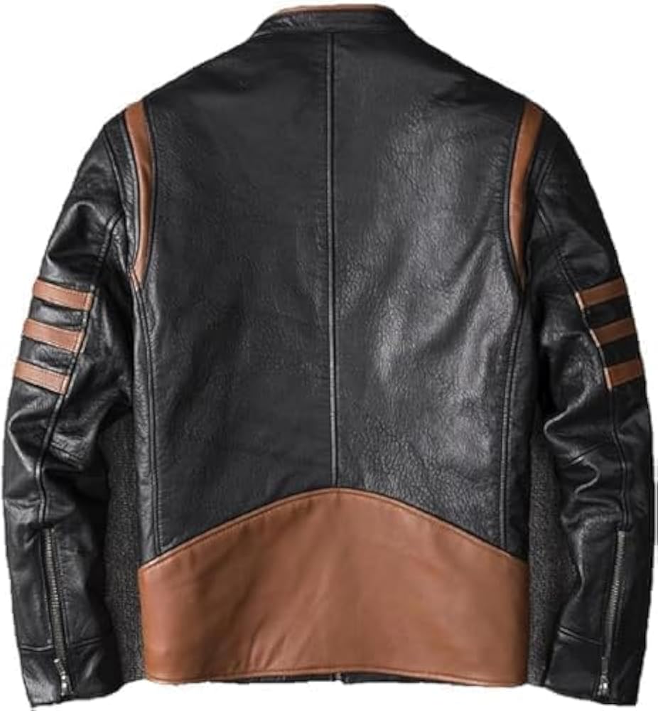 Men's Wolverine Distressed Genuine Leather Moto & Biker